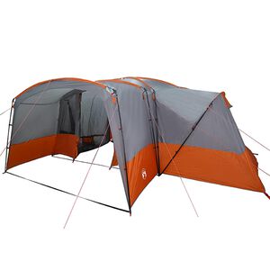 vidaXL Familienzelt mit Dach Grau und Orange 760 x 645 x 230 cm