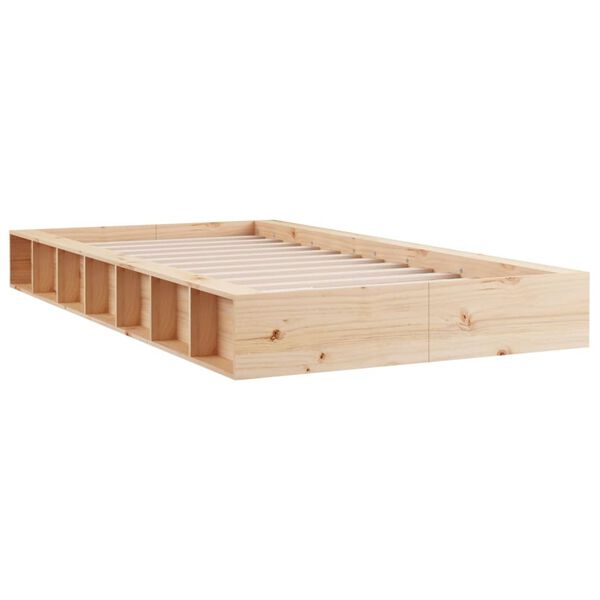 vidaXL Massivholzbett 100x200 cm