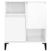 vidaXL Sideboards 3 Stk. Hochglanz-Wei&szlig; 60x35x70 cm Holzwerkstoff