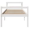 vidaXL Seniorenbett mit Kopfteil ohne Matratze Wei&szlig; 75x190 cm
