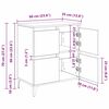 vidaXL Sideboards 2 pcs Altholz 60 x 35 x 70 cm Holzwerkstoff