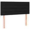 vidaXL Boxspringbett mit Matratze Schwarz 120x190 cm Stoff