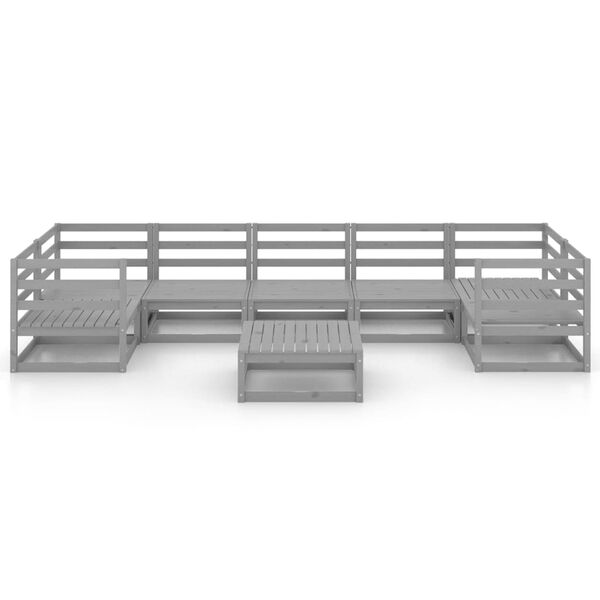 vidaXL 8-tlg. Garten-Lounge-Set Massivholz Kiefer