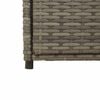 vidaXL Gartenschrank Grau 55x55x111 cm Poly Rattan