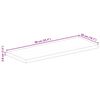vidaXL Tischplatte 90x50x3,8 cm Rechteckig Massivholz Mango