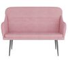 vidaXL Sitzbank Rosa 110x76x80 cm Samt