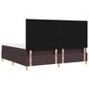 vidaXL Boxspringbett mit Matratze Dunkelbraun 200 x 200 cm Stoff