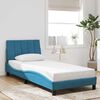 vidaXL Bettgestell ohne Matratze "Hanko" Blau 90x190 cm Samt