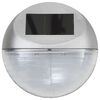 vidaXL Outdoor Solar-Wandleuchten LED 12 Stk. Rund Silbern