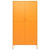 vidaXL Kleiderschrank Senfgelb 90x50x180 cm Stahl