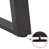 vidaXL Couchtischbeine U-Form 2 Stk. Anthrazit 40x(30-31) cm Stahl