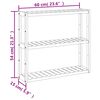 vidaXL Badregal mit 3 Ablagen Wandmontage 60x15x54 cm Bambus