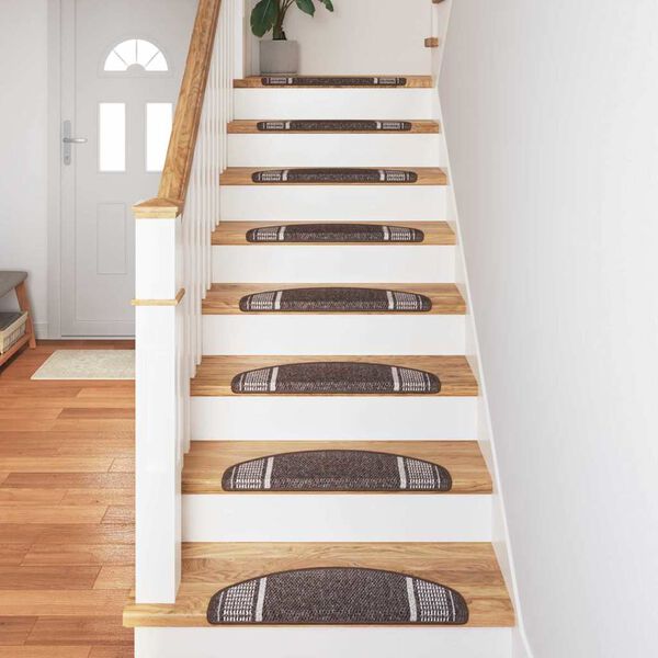 vidaXL Selbstklebende Treppenschoner 15 pcs Braun 65 x 21 x 4 cm