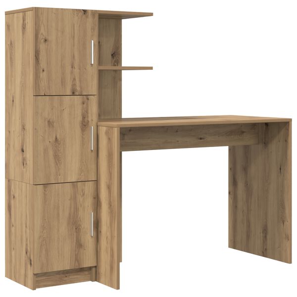 vidaXL Schreibtisch 2 pcs Artisan-Eiche