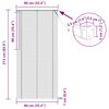 vidaXL Venetianer Jalousie Hellbraun mit Muster 213 x 90 cm PVC
