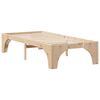 vidaXL Bettrahmen Braun 90 x 190 cm Massives Kiefernholz