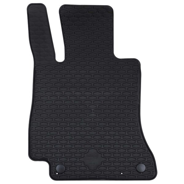 vidaXL Autofu&szlig;matte 4 pcs Schwarz Gummi