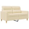 vidaXL 2-Sitzer-Sofa Creme 120 cm Stoff
