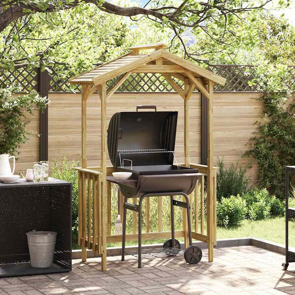 vidaXL Grillh&uuml;tte Impr&auml;gniertes Kiefernholz