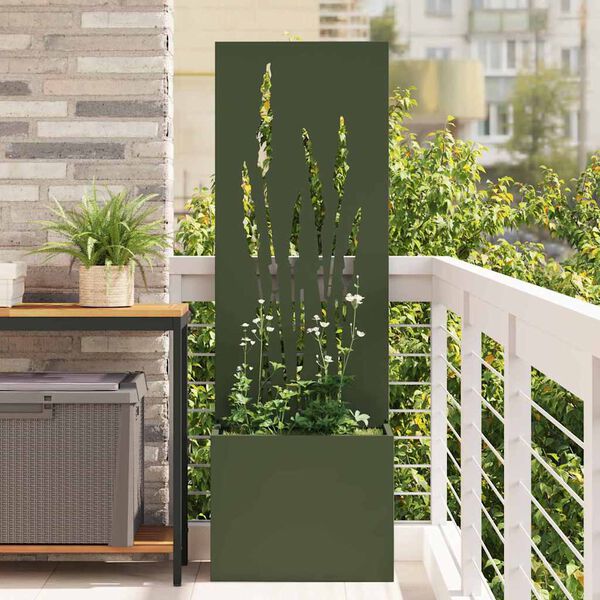 vidaXL Garten Sichtschutz-Leinwand Olivgr&uuml;n 50 x 140 cm