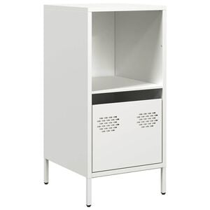 vidaXL Sideboard Wei&szlig; 35x39x73,5 cm Kaltgewalzter Stahl