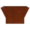 vidaXL Feuerstelle Braun 60 x 60 x 35 cm Wetterfeststahl