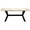 vidaXL Esstisch Wei&szlig; 180 x 90 x 75 cm Massivholz Mango
