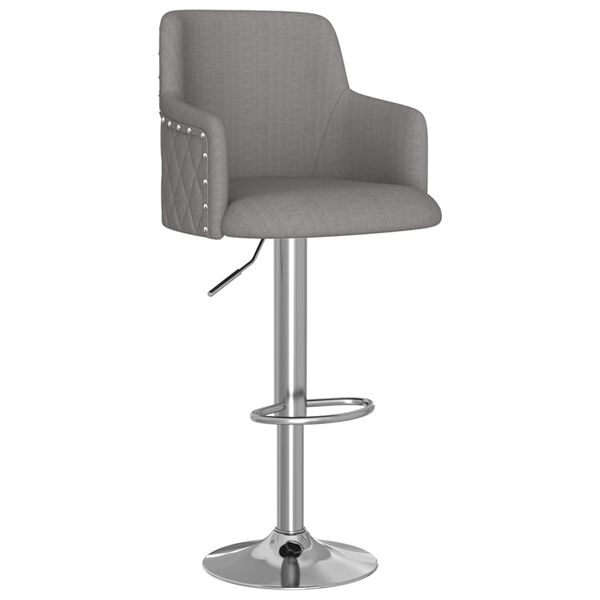 vidaXL Barhocker 2 Stk. Dunkelgrau Stoff