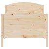 vidaXL Massivholzbett ohne Matratze 100x200 cm Kiefernholz
