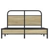 vidaXL Bettgestell ohne Matratze 120x190 cm Sonoma-Eiche Holzwerkstoff