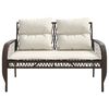 vidaXL 4-tlg. Garten-Sofagarnitur mit Kissen Braun Poly Rattan