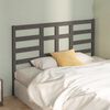 vidaXL Bett-Kopfteil Grau 141x4x104 cm Massivholz Kiefer
