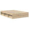 vidaXL Bettgestell Sonoma-Eiche 150x200 cm