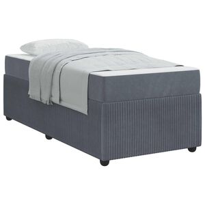 vidaXL Bettrahmen Dunkelgrau 80 x 200 cm Stoff