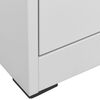 vidaXL Aktenschrank Hellgrau 46x62x164 cm Stahl