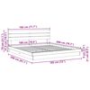 vidaXL Massivholzbett mit Kopfteil ohne Matratze 180x200 cm Eichenholz