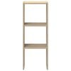 vidaXL B&uuml;cherregal Stapelbar Sonoma-Eiche 30x30x80 cm Holzwerkstoff