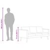 vidaXL 3-Sitzer-Sofa Stoff Taupe