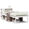 vidaXL Massivholzbett mit Regal ohne Matratze Wei&szlig; 75x190 cm Kiefer