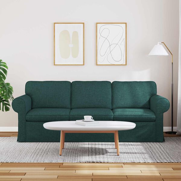 vidaXL Sofa 180cm Dunkelgr&uuml;n Metall