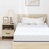vidaXL Matratze Wei&szlig; und Blau 120 x 200 cm Jacquard-Stoff