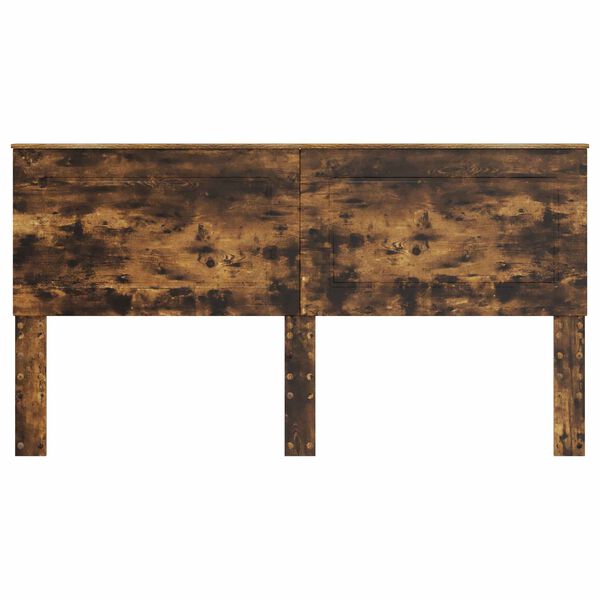 vidaXL Kopfteil mit Kopfteil Ger&auml;ucherte Eiche 200 cm Holzwerkstoff