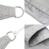 vidaXL Sonnensegel Hellgrau 3x2 m 100% Polyester Oxford