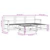 vidaXL 5-tlg. Garten-Lounge-Set Massivholz Douglasie