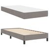 vidaXL Boxspringbett mit Matratze Taupe 80 x 200 cm Stoff