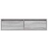 vidaXL TV-Schrank mit LED-Leuchten Grau Sonoma 100x35,5x25 cm