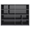 vidaXL Sideboard Hochglanz-Grau 97x32x72 cm Holzwerkstoff