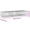 vidaXL Gabione mit Deckel 300x100x50 cm Verzinktes Eisen