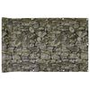 vidaXL Balkon-Sichtschutz Steinoptik 700x120 cm PVC