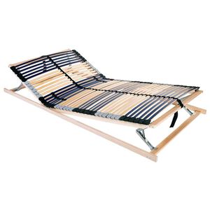 vidaXL Bett-Lattenrost Braun 100 x 190 cm Massivholz Buche